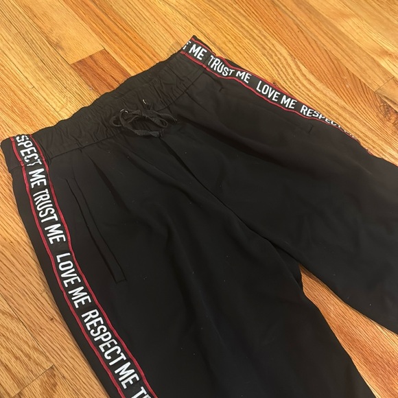 Bershka Love Me Trust Me Respect Me Joggers - Picture 5 of 9